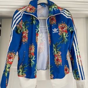 Adidas floral tracksuit jacket
